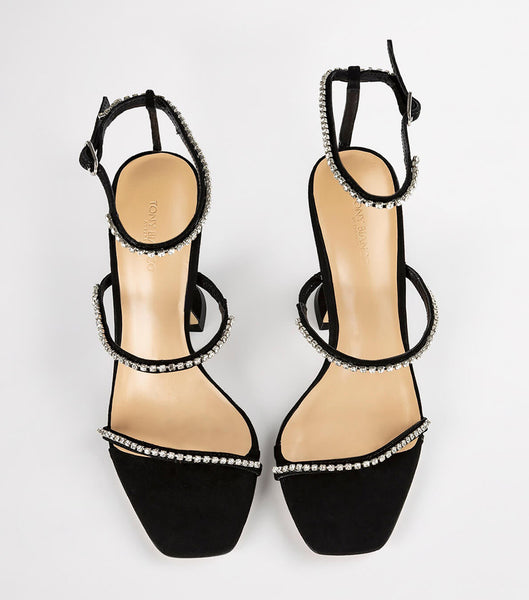 Tacones De Novia Tony Bianco Shy Black Suede 10.5cm Negras | XPEBH46779