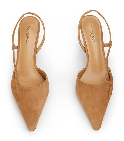 Tacones bajos Tony Bianco Sakai Butterscotch Suede 8cm Amarillo | PEICD79947