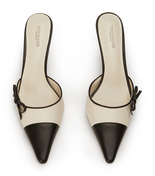 Tacones bajos Tony Bianco Shirley Bone/Black 8cm Beige Negras | GPEUC77454