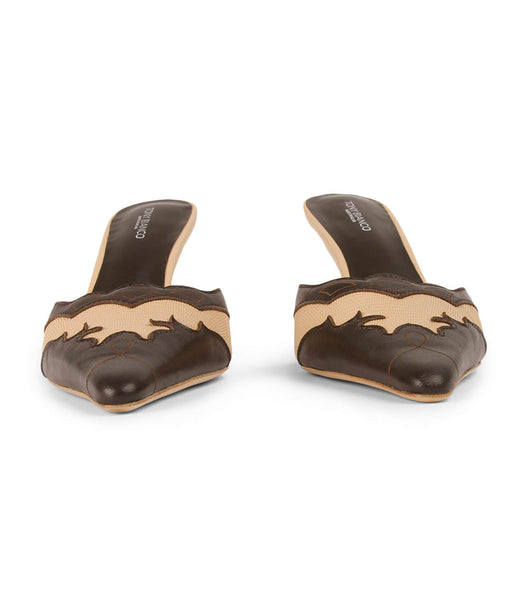 Tacones bajos Tony Bianco Shuga Beech/Chocolate 8cm Chocolate | PEZDE75757