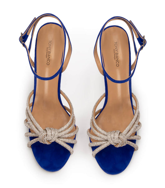 Tacones con tiras Tony Bianco Kyla Azure Suede 11cm Azur | XPEBH82816