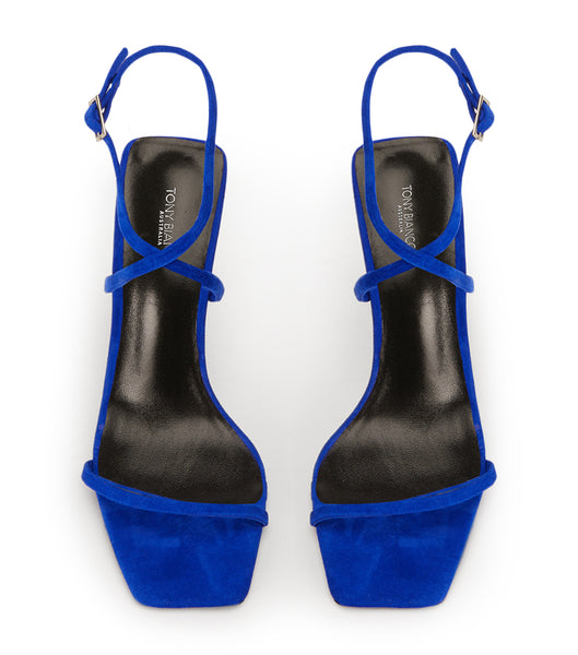 Tacones con tiras Tony Bianco Naxos Azure Suede 10.5cm Azur | PEJVR89646