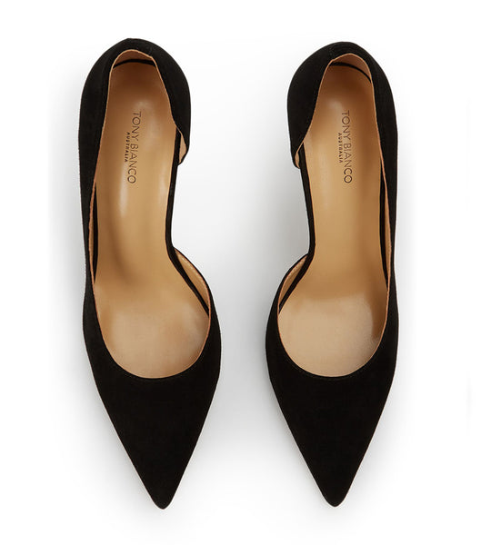 Tacones de aguja Tony Bianco Alyx Black Suede 10.5cm Negras | BPESD27993