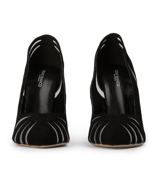 Tacones de aguja Tony Bianco Arrow Black Suede 10.5cm Negras | QPEWA39288