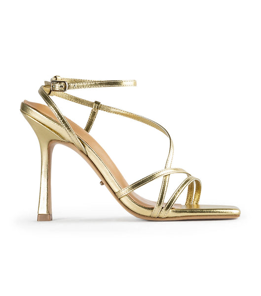 Tacones de aguja Tony Bianco Franci Gold Nappa Metallic 10.5cm Doradas Metal | BPESO62731