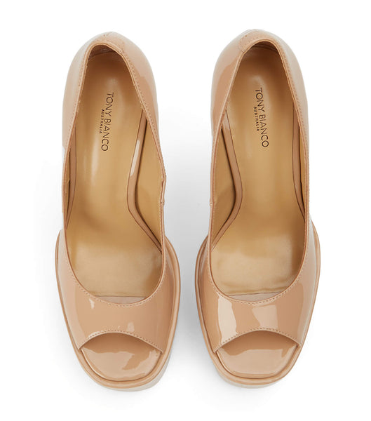 Tacones de aguja Tony Bianco Jolee Nude Patent 15cm Beige | DPEVO53551