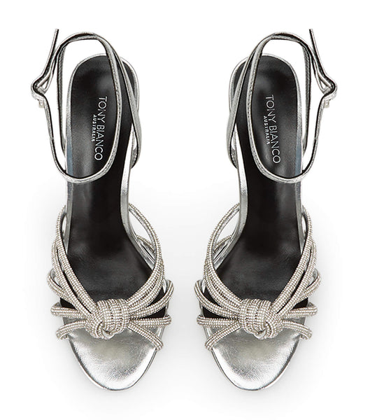 Tacones de aguja Tony Bianco Kyla Silver Foil 11cm Plateadas | XPEBH12988