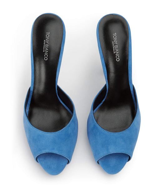 Tacones de aguja Tony Bianco Love Blue Suede 12cm Azules | YPEGT30590