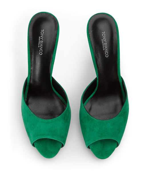 Tacones de aguja Tony Bianco Love Jade Suede 12cm Verde | YPEGT99369