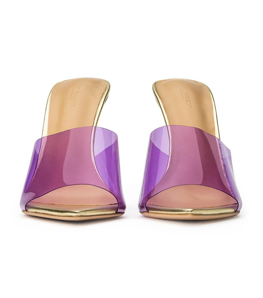 Tacones de aguja Tony Bianco Mylo Purple Vinylite/Gold 10.5cm Moradas Doradas | GPEUC27748