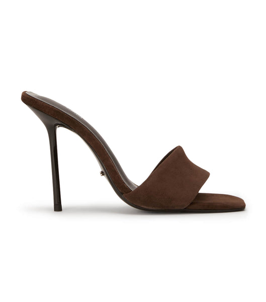 Tacones de aguja Tony Bianco Natalie Espresso Suede 10.5cm Chocolate | TPEPQ34185