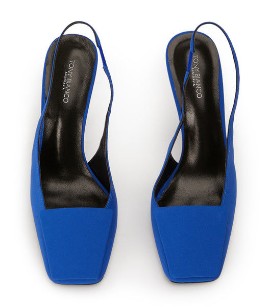 Tacones de aguja Tony Bianco Rue Azure Crepe 10.5cm Azur | PEEGJ43453