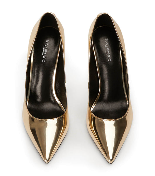 Tacones de evento Tony Bianco Anja Gold Shine 10.5cm Doradas | PPEER35909