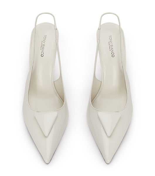 Tacones de evento Tony Bianco Ginger White Hi Shine 10cm Blancas | LPETR90909