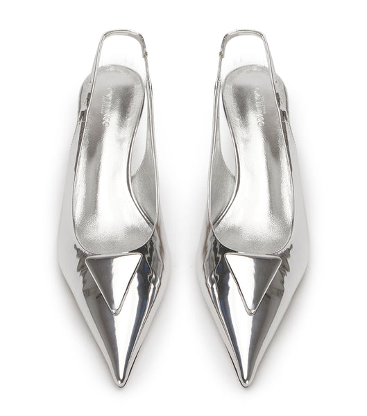 Tacones de evento Tony Bianco Kimmy Silver Shine 4.5cm Plateadas | PECVG42195