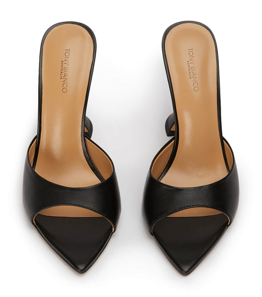 Tacones de evento Tony Bianco Marcel Black Nappa 10.5cm Negras | EPEHC84100