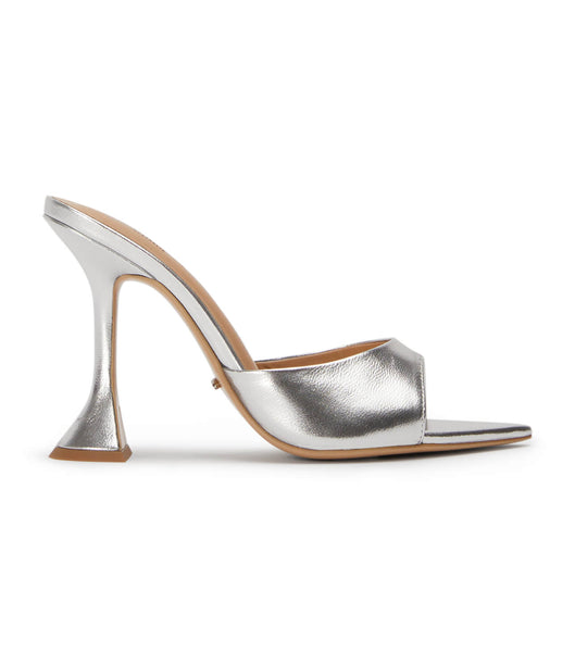 Tacones de evento Tony Bianco Marcel Silver Nappa Metallic 10.5cm Plateadas Metal | QPEWA12018