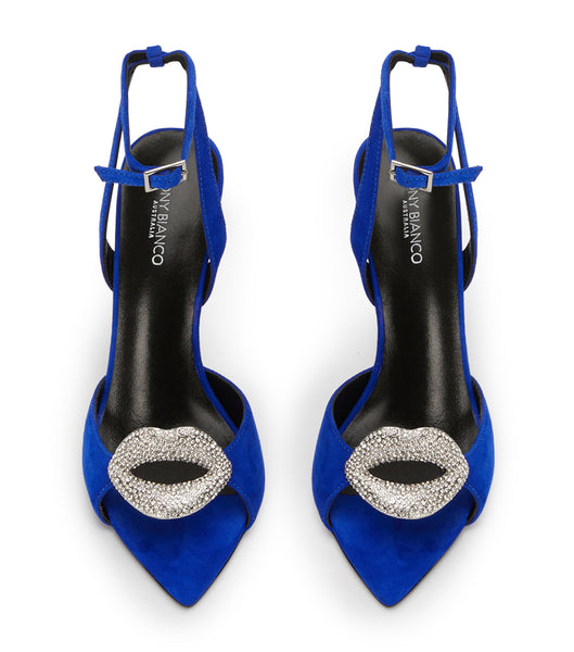 Tacones de evento Tony Bianco Moshi Azure Suede 10.5cm Azur | FPEUI18783