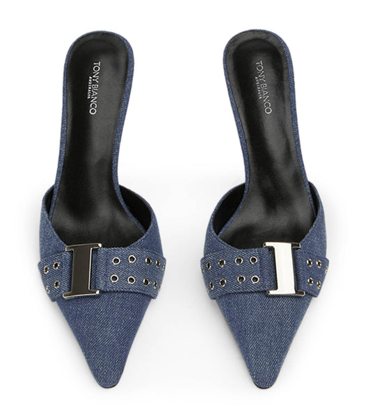 Tacones de evento Tony Bianco Samma Vintage Denim 8cm Azules | PPEER14866