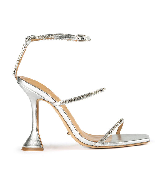 Tacones de evento Tony Bianco Shy Silver Nappa Metallic 10.5cm Plateadas Metal | PEJZR20723