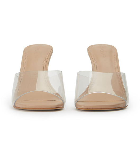 Wedges Tony Bianco Alessi Clear Vinylite/Skin 10cm Arena | QPEWA55263