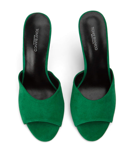 Wedges Tony Bianco Galaxy Jade Suede 11cm Verde | UPEND19332