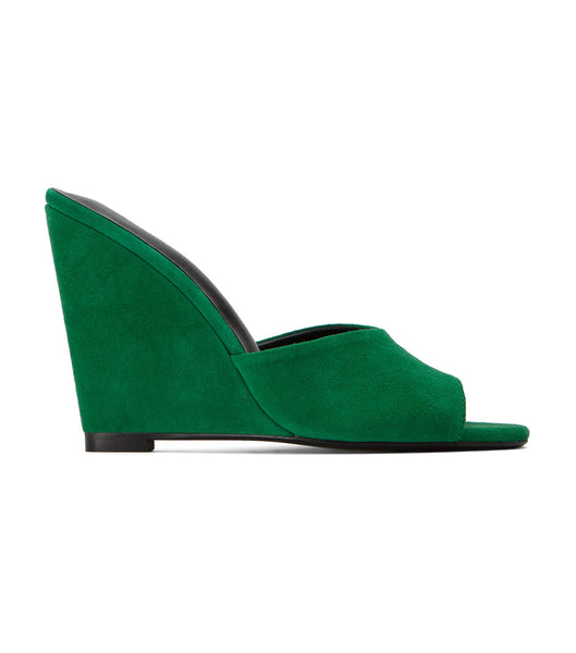 Wedges Tony Bianco Galaxy Jade Suede 11cm Verde | UPEND19332