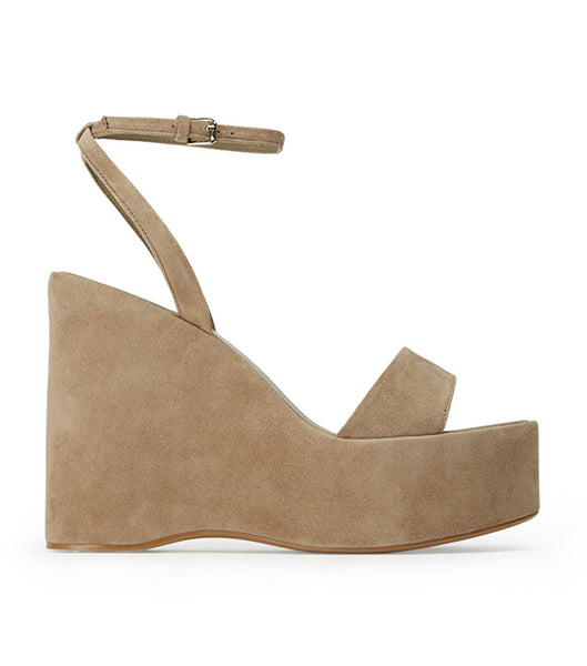 Wedges Tony Bianco Vesna Stone Suede 13cm Gris | FPEUI24737