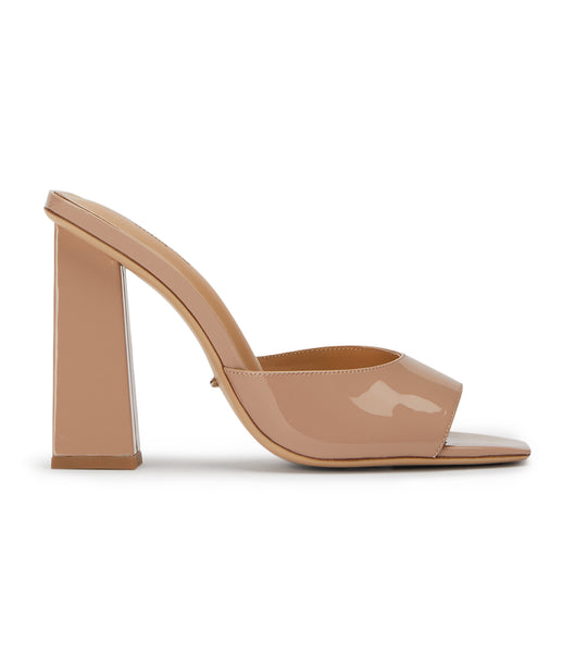 Zapatos Tacon Bloque Tony Bianco Naja Coco Patent 10.5cm Beige | PEQAV82185