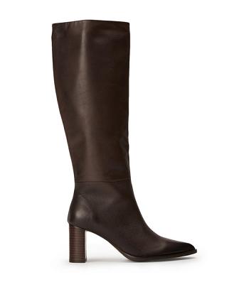 Botas de Tacon Tony Bianco Peppe Choc Como 7.5cm Chocolate | DPEKV53387