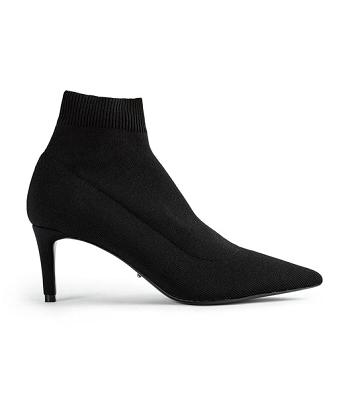 Botas de tacón de aguja Tony Bianco Gwen Black Sock Knit 6.5cm Negras | EPEHC26112