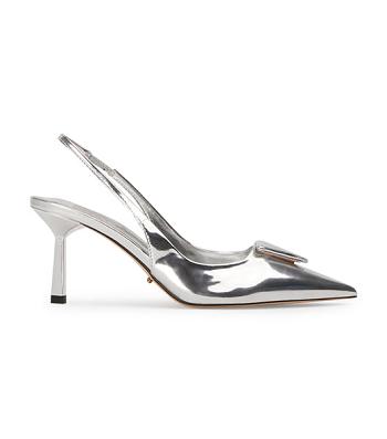 Court Shoes Tony Bianco Bertie Silver Shine 7.5cm Plateadas | APEWC96602