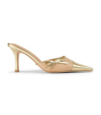 Court Shoes Tony Bianco Shirley Beech/Gold 8cm Doradas | FPEHY26574