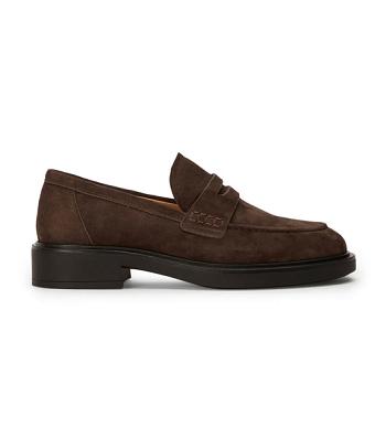 Loafers Tony Bianco Cherish Espresso Suede 4.5cm Chocolate | PEQAV98434