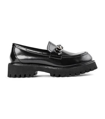 Loafers Tony Bianco Greer Black Hi Shine 4cm Negras | PEICD46530