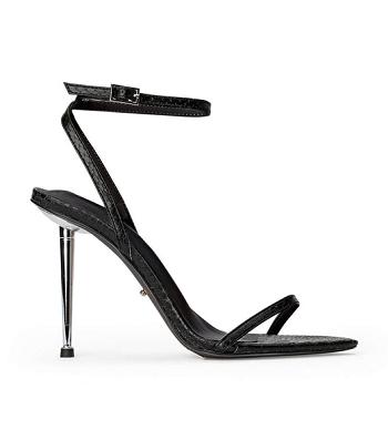 Tacones De Novia Tony Bianco Myra Black Snake 10.5cm Negras Serpent | PEJZR55699