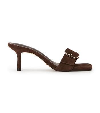 Tacones bajos Tony Bianco Amy Espresso Suede 6.5cm Marrones | ZPEMJ73098