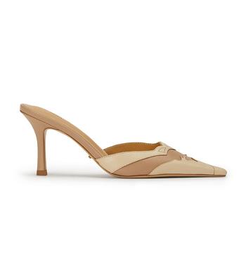 Tacones bajos Tony Bianco Shuga Skin/Vanilla 8cm Amarillo Claro | PEICD98382