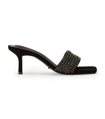 Tacones de aguja Tony Bianco Amos Black Crystal/Black Suede 6.5cm Negras | BPESO23592