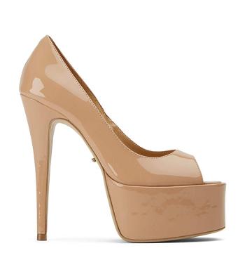 Tacones de aguja Tony Bianco Jolee Nude Patent 15cm Beige | DPEVO53551