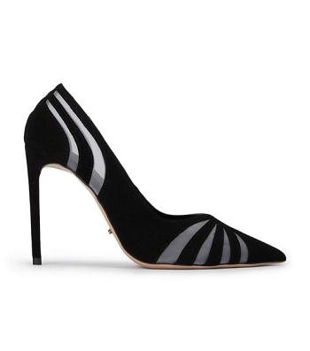 Tacones de evento Tony Bianco Arrow Black Suede 10.5cm Negras | PEXBR82680